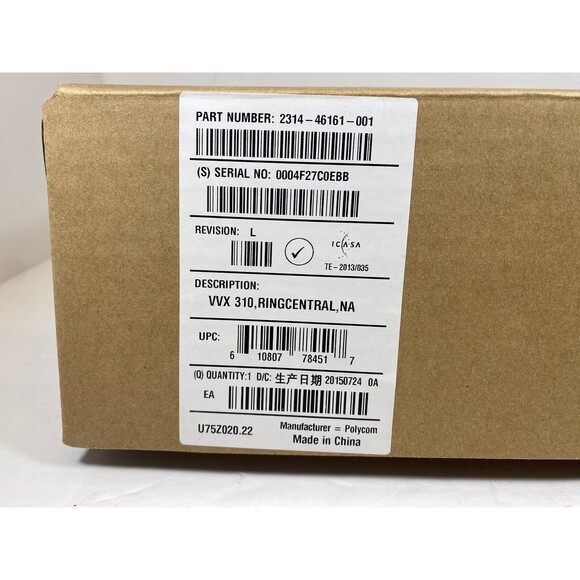 Polycom VVX 310 VoIP IP Phone & Stand AS IS VVX310 - Picture 9 of 9